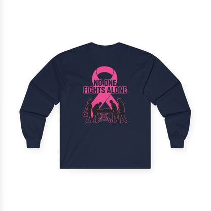 Long Sleeve Tee for EMS Professionals - Breast Cancer Awareness Shirt