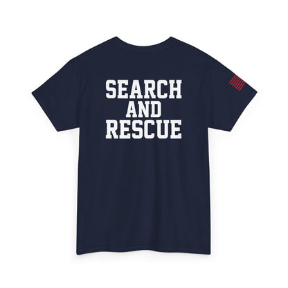 Unisex Heavy Cotton Tee for Heroic Souls | Search and Rescue Tribute Tee, EMS Shirt, Rescuer Gift, Adventure Attire, Everyday Casual Wear