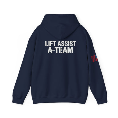 Lift Assist A-Team Hoodie – "So Others May Lift" Weightlifting Support Hoodie