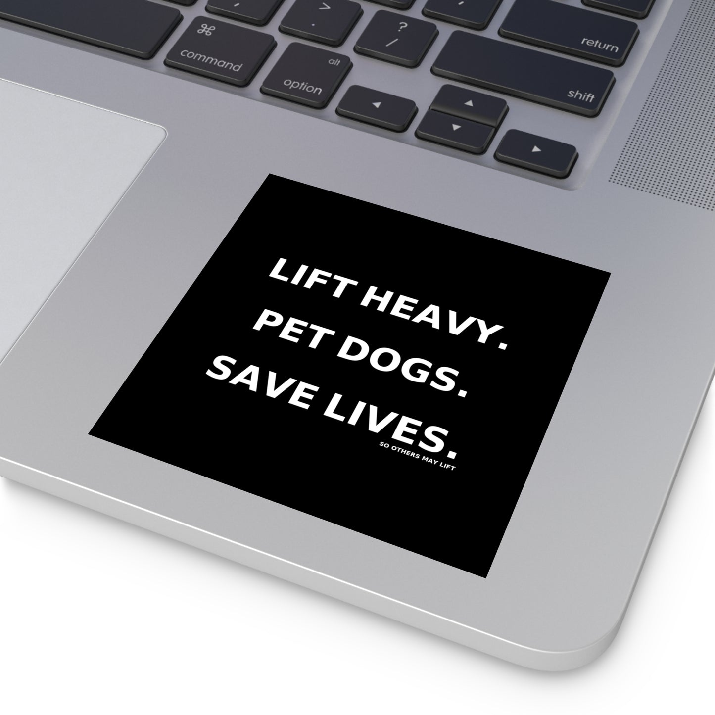 Fitness Motivation Square Stickers - Gym Decor, Pet Lovers, Inspirational Quotes, Lift Heavy, Save Lives