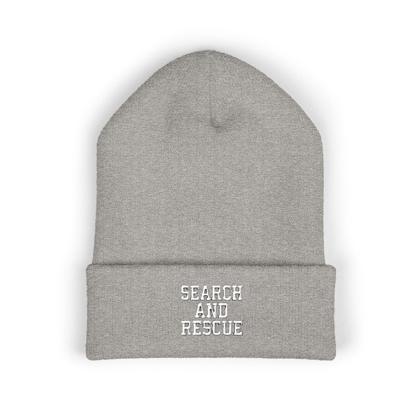 Embroidered Cuffed Beanie — 'Scares and Spooks' Cozy Halloween Knit Hat