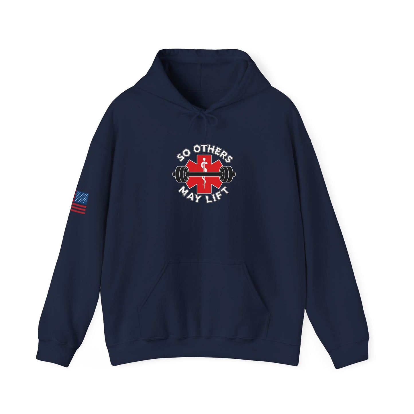 Dispatch Hoodie — “So Others May Lift” Firefighter Fitness Pullover