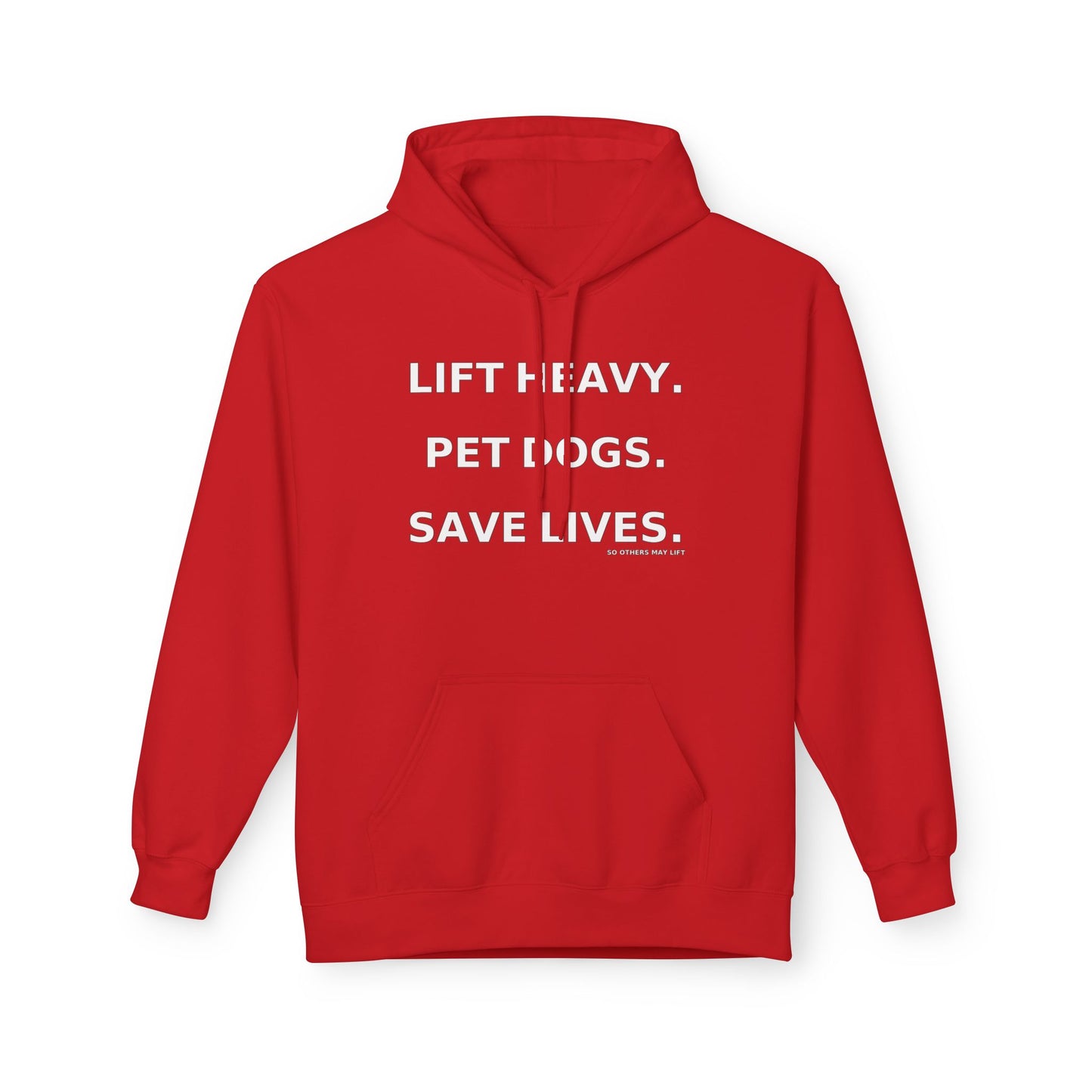 Motivational Pet Lover Hoodie | Lift Heavy, Pet Dogs, Save Lives | Cozy Gift for Dog Lovers, Casual Wear, Animal Rescue Support