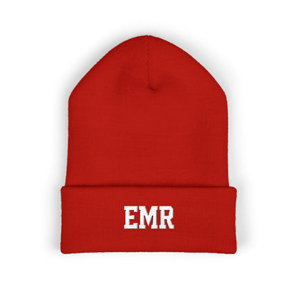 Embroidered Cuffed Beanie — Personalized EMR Knit Hat