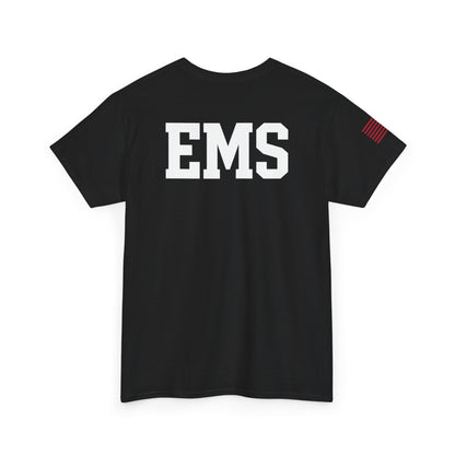 Unisex Heavy Cotton Tee - Emergency Medical Services Tee, EMS Apparel, First Responder Gift, Casual Everyday Wear, Patriotic Shirt