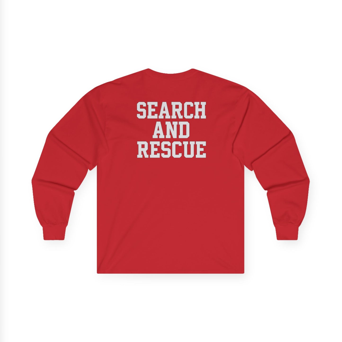 Search and Rescue Long Sleeve Tee - Perfect for Adventurers, Firefighters, Emergency Responders, Search and Rescue Teams, Gift Idea