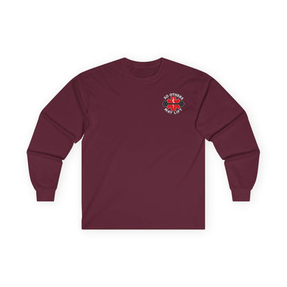 Long Sleeve Tee — “Cardio < Cardioversion So Others May Lift” EMS Fitness Shirt