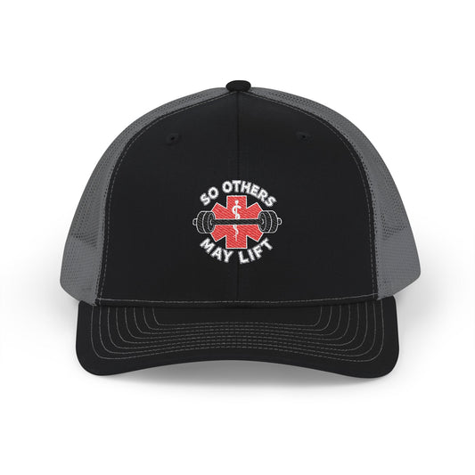 Empowering Embroidered Snapback Trucker Cap, Fitness Hat, Gift for Gym Lovers, Activewear Accessory, Motivational Headwear
