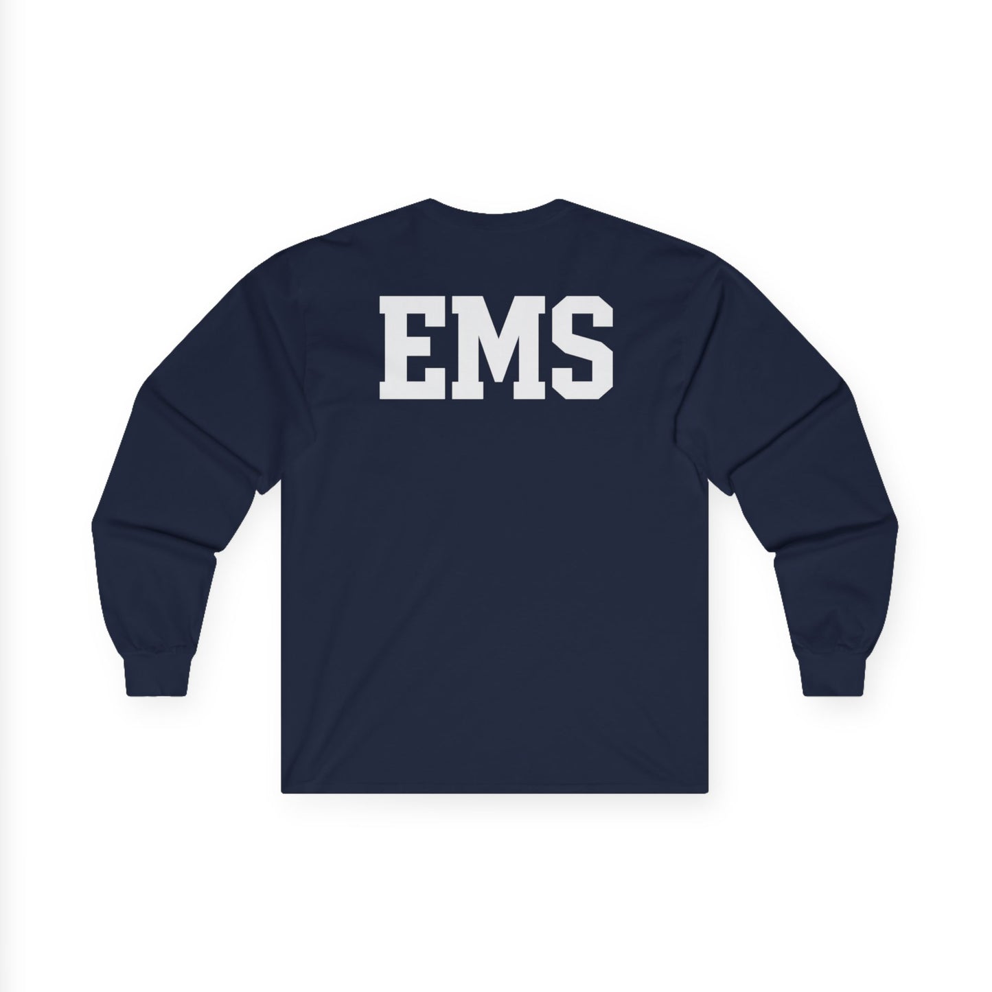 Unisex EMS Long Sleeve Tee, Emergency Medical Services Shirt, First Responder Gift, Health Care Worker Apparel, Casual Everyday Wear