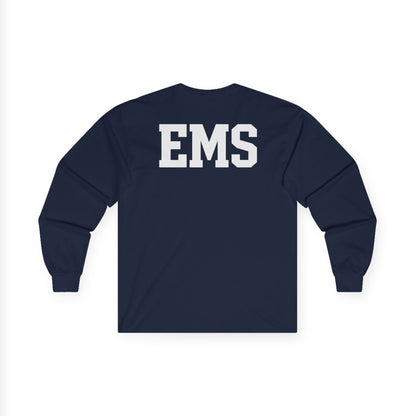 Unisex EMS Long Sleeve Tee, Emergency Medical Services Shirt, First Responder Gift, Health Care Worker Apparel, Casual Everyday Wear