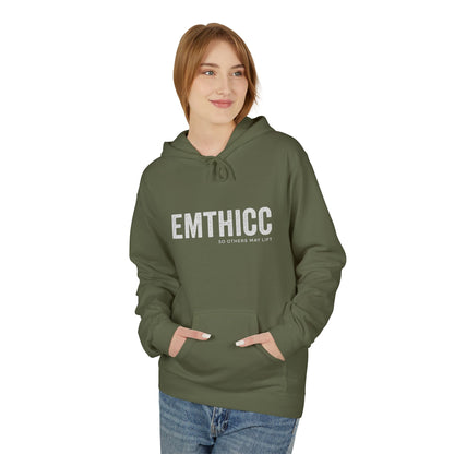 Emthicc Fleece Hoodie, Cozy Unisex Hoodie, Casual Sweatshirt, Fashionable Loungewear, Gift for Her, Birthday Celebration