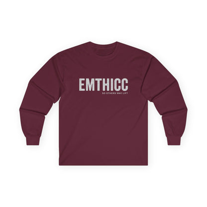 EMTHICC Long Sleeve Tee — Minimalist Graphic Cotton Shirt