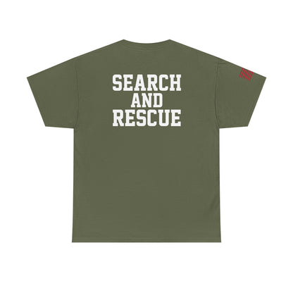 Unisex Heavy Cotton Tee for Heroic Souls | Search and Rescue Tribute Tee, EMS Shirt, Rescuer Gift, Adventure Attire, Everyday Casual Wear